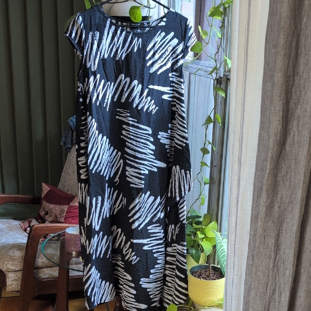 P.Luca Milano Black And White Dress.